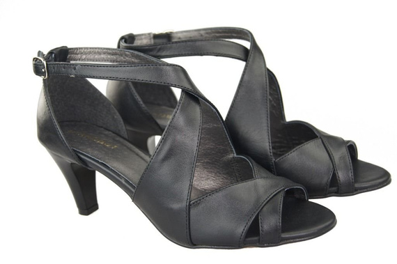 Damenschuhe Sandalen Schwarz Naturleder 130 ElitaBut