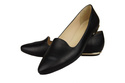 Damen-Ballerinas „Lords“, Naturleder, Schwarz 914 ElitaBut