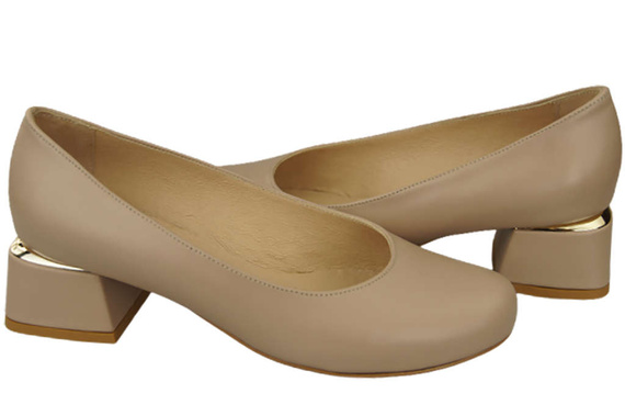 Damenschuhe Pumps Naturleder 159 Cappuccino Lico ElitaBut