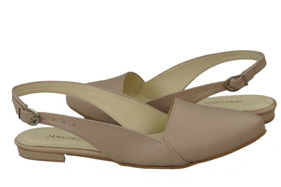 Schuhe Damen Sandalen Cappuccino Grain Naturleder 996 ElitaBut