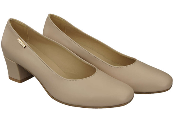 Damenschuhe Pumps Naturleder 172 Cappuccino ElitaBut