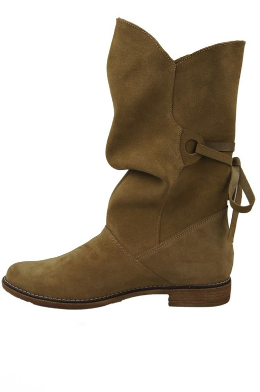 Damenschuhe Frühling / Herbst, Naturveloursleder, Olive 999 L ElitaBut