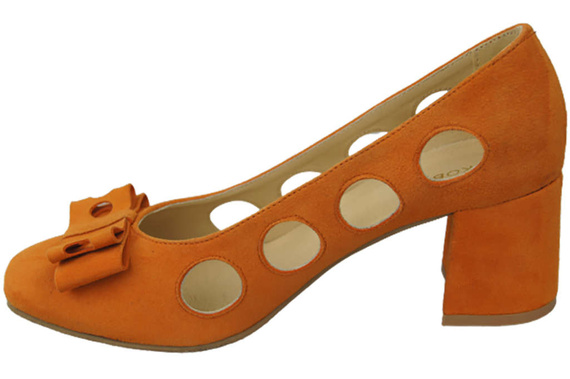 Damenschuhe Pumps Orange Natürliches Wildleder 182 ElitaBut