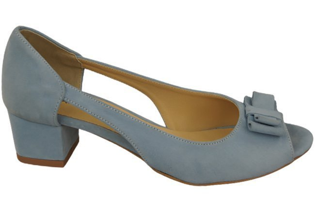 Damenschuhe Blaue Sandalen Natürliches Wildleder 145 von ElitaBut