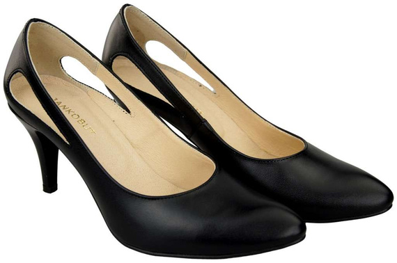 Damenschuhe Pumps Schwarz Naturleder 166 ElitaBut
