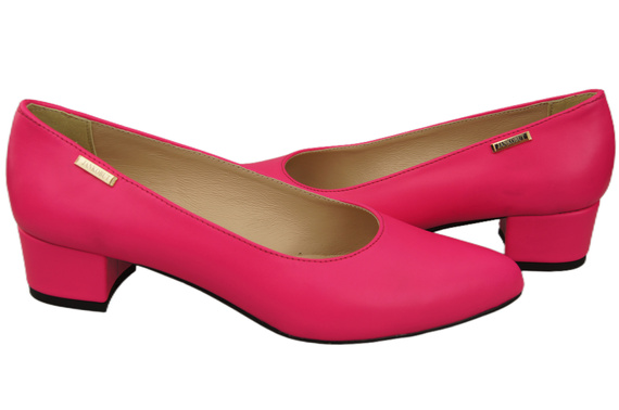 Damen Pumps Neon Rosa mit niedrigem Absatz zeitlose Eleganz und Komfort 220 ElitaBut