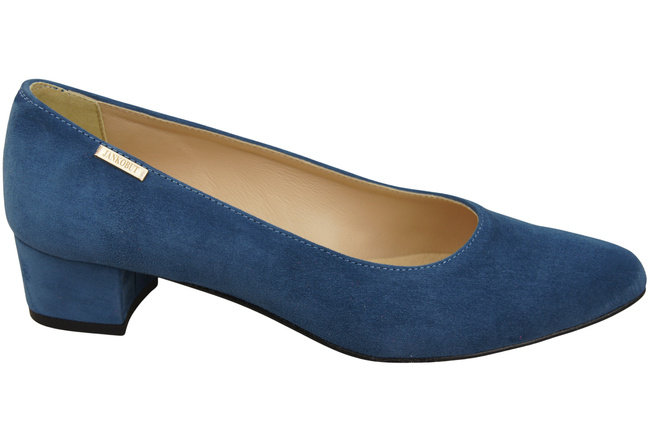 Bequeme Damen-Schuhe Blau aus echtem Veloursleder 220 Z ElitaBut