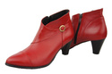 Damen-Winterstiefel, Naturleder, Rot 100, von ElitaBut