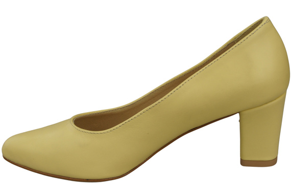 Klassische Glatt Damen Banane Naturleder Schuhe 213 ElitaBut