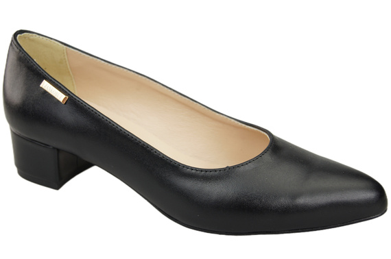 Damen Pumps Schwarz mit niedrigem Absatz zeitlose Eleganz und Komfort 220 ElitaBut