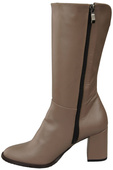 Schuhe Damen-Halbstiefel, Naturleder Cappuccino Dark 189 ElitaBut
