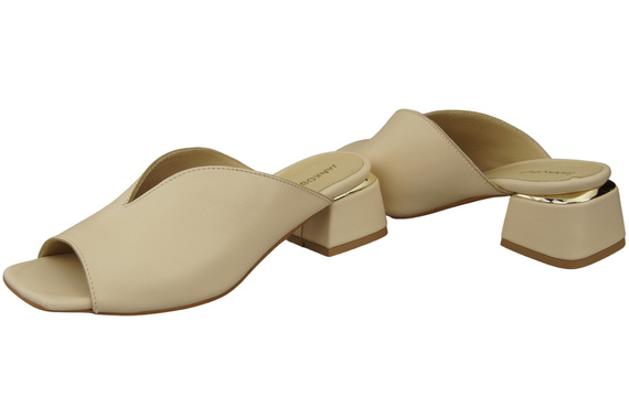 Damen Schuhe Absätze Flip Flops Beige Naturleder 210 ElitaBut
