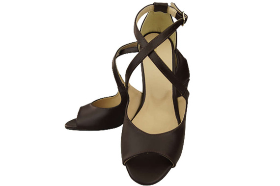 Damenschuhe Schokoladensandalen, Naturleder 186 ElitaBut