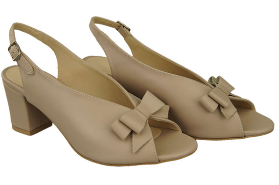 Damenschuhe Cappuccino Sandalen Grain, Naturleder, Grain 148 L ElitaBut