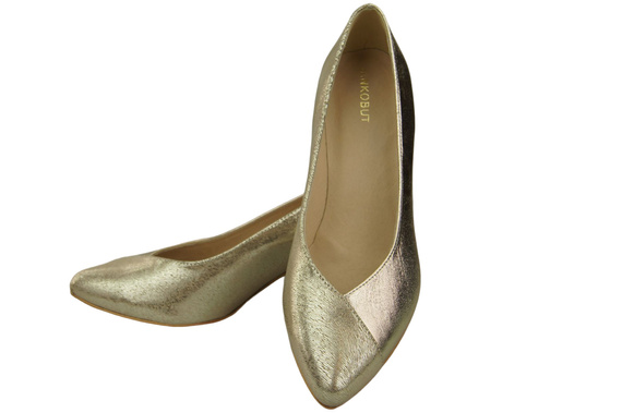 Einzigartige Damenschuhe aus Naturleder Fühlen Sie Luxus an Ihren Füßen Gold 191 ElitaBut