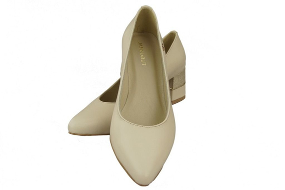 Damenschuhe Pumps Beige, Naturleder 142 ElitaBut
