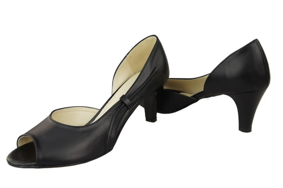 Damenschuhe Sandalen Schwarz Naturleder 566 ElitaBut