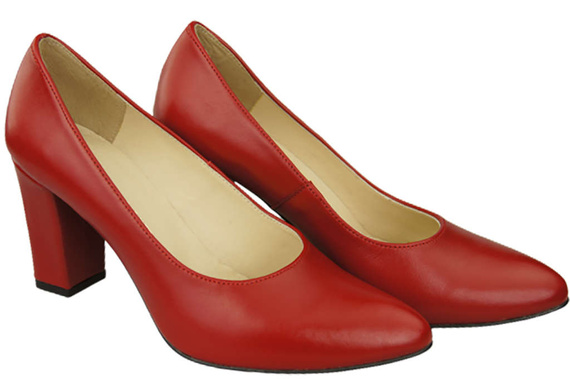 Damenschuhe Rote Pumps, Naturleder 170 ElitaBut