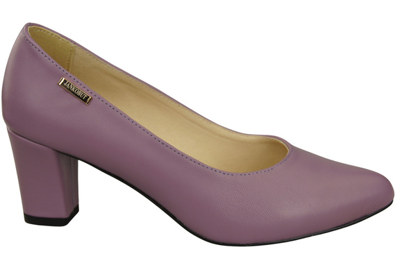 Klassische Glatt Damen Lilienfarben Naturleder Schuhe 213 ElitaBut