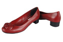 Damenschuhe Pumps, Naturleder, Rot 704 ElitaBut