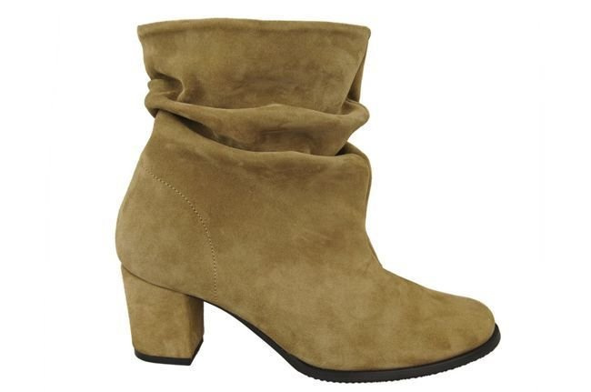 Damenschuhe Stiefel, Naturleder, Oliv 986 ElitaBut