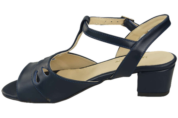 Damenschuhe Sandalen Marineblau Naturleder 169 ElitaBut