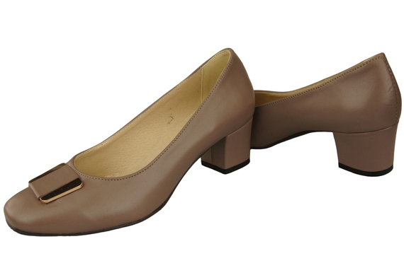 Damenschuhe Pumps Naturleder 187 Cappuccino Dark ElitaBut
