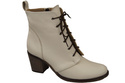 Damen Winter-Schnürstiefel, Naturleder, Beige 188 von ElitaBut