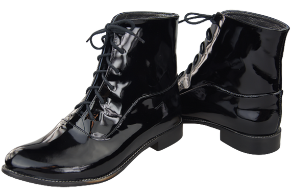 Damenstiefel Frühling/Herbst Naturleder Schwarz Lack 155 L ElitaBut