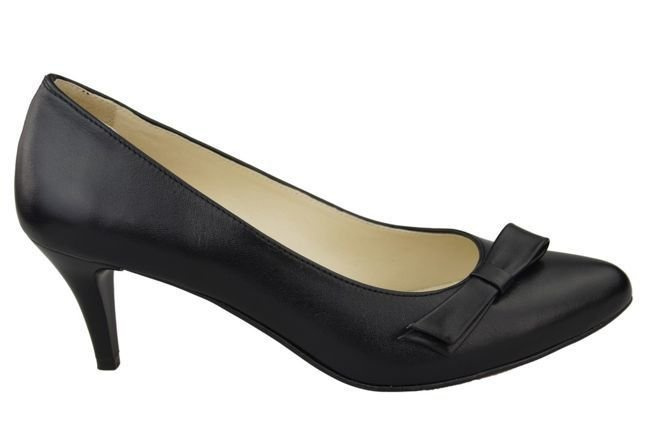 Damenschuhe Pumps Naturleder Schwarz 989 ElitaBut