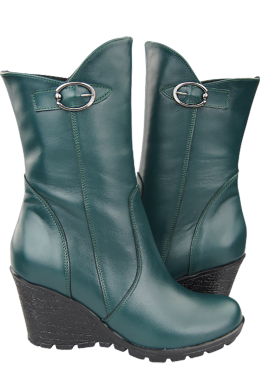 Damen-Keilstiefel, Naturleder, Malachite 750 ElitaBut
