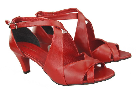 Damenschuhe Sandalen Rot Naturleder 130 ElitaBut