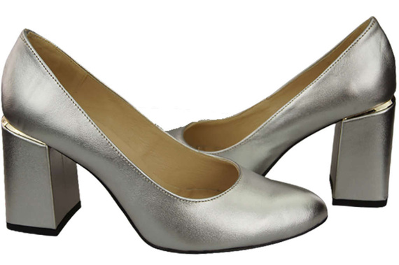 Damenschuhe Silber Pumps Naturleder 179 ElitaBut