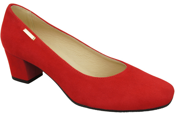 Bequeme Frauen Schuhe Rot Wildleder 172 Z ElitaBut