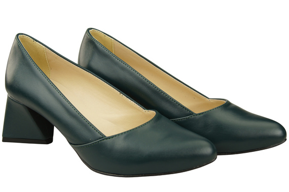 Damen Pumps Malachit Echtleder Spitz Zehen Absatz ElitaBut 221