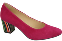 Damenschuhe Pumps Fuchsia Natürliches Wildleder Dekorativer Absatz 158 von ElitaBut