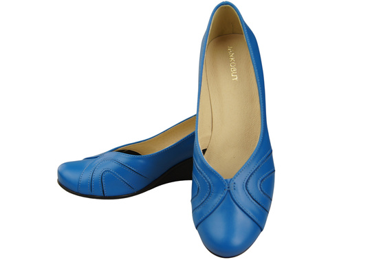 Damen Schwarz Naturleder Gestiefelte Blau 828 ElitaBut