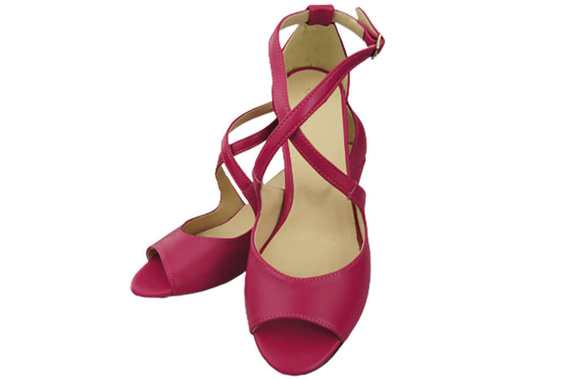 Damenschuhe Lila Sandalen, Naturleder 186 ElitaBut