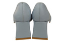 Damen Pumps Hellblau Echtleder Spitz Zehen Absatz ElitaBut 221