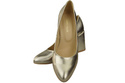 Damenschuhe Goldene Pumps, Naturleder 179 ElitaBut