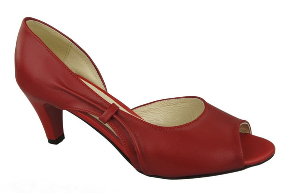 Damenschuhe Sandalen Rot Naturleder 566 ElitaBut