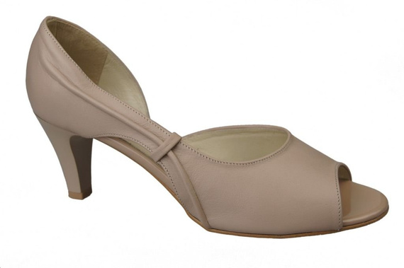 Damenschuhe Sandalen Cappuccino Grain Naturleder 566 ElitaBut