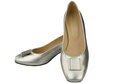 Damenschuhe Pumps Naturleder 187 Silber ElitaBut
