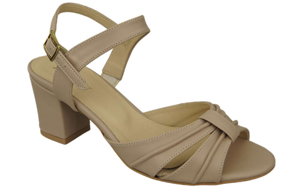 Damenschuhe Sandalen Cappuccino Grain Naturleder 168 ElitaBut