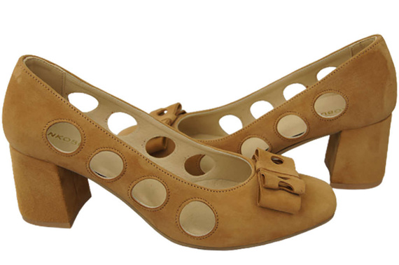 Damenschuhe Rote Pumps, natürliches Wildleder 182 ElitaBut