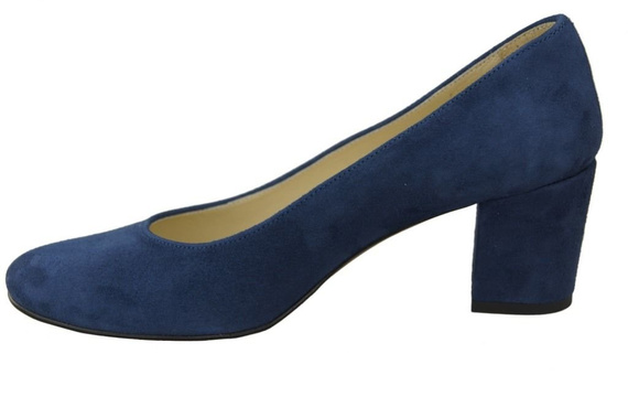 Damenschuhe Pumps Marineblau Naturleder Wildleder 125 ElitaBut