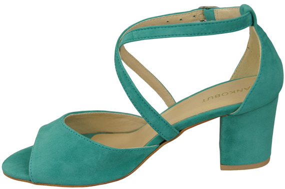 Damenschuhe Sandalen Türkis, Naturleder, Wildleder 111 ElitaBut