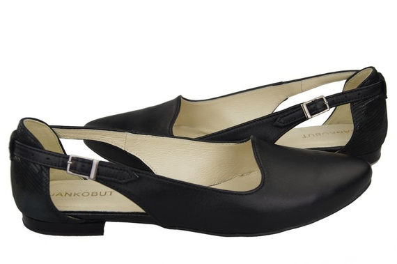 Schuhe Damen Sandalen Schwarz Naturleder 127 ElitaBut