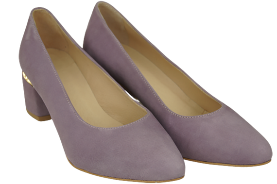 Damenschuhe Pumps Lila Natürliches Wildleder 143 Von ElitaBut