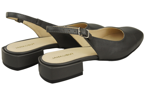 Damen Schuhe Sandalen Graphit Flacher Absatz Naturleder 206 ElitaBut